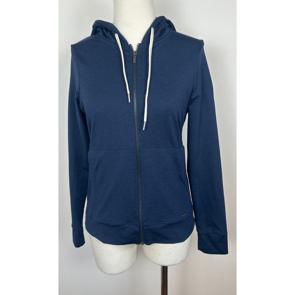 Glyder All On The Go Lightweight Zip Up Hoodie Women's Blue Size XS